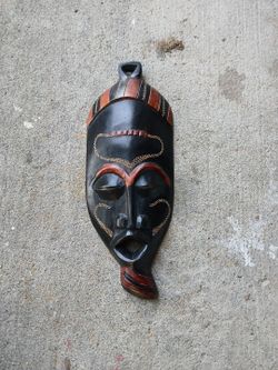 African Carved Wooden Tribal Mask
