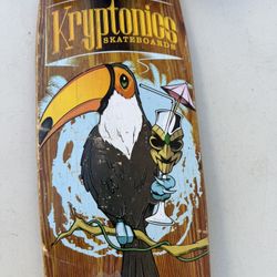 Kryptonics Skateboard - Tropical Parrot Longboard 30" Kryptonics