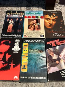 Lot of 6 VHS Movies Classic Titles