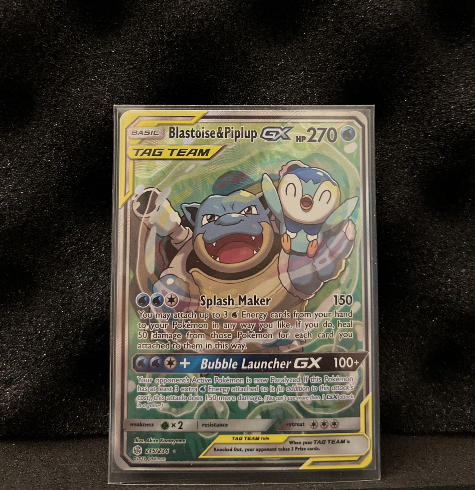 Blastoise & Piplup GX (Alternate Full Art) - SM - Cosmic Eclipse (SM12)