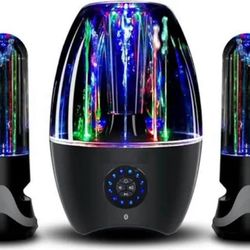 Like NEW H20 Wireless Multimedia LED Dancing Water Bluetooth Sound System