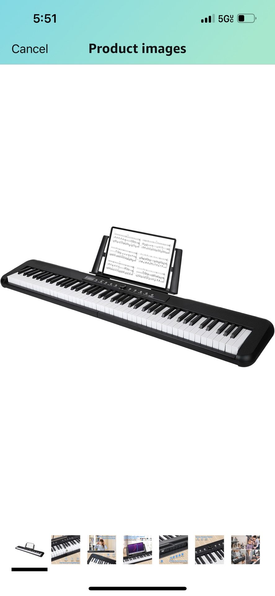 Digital Piano 88 Key Electronic Keyboard Piano For Sale $44.00 50%+ OFF Retail $129.99 NEW IN BOX