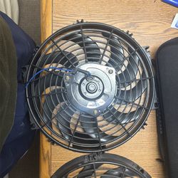 Radiator fans 12” 12v 120w fans universal