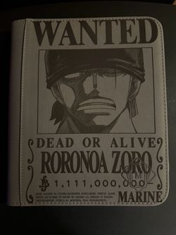 One Piece Zoro 4 page top-loader binder
