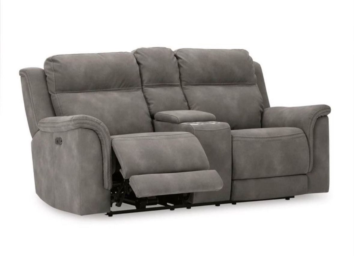 Power Reclining Loveseat with Console