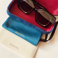 NWT Women’s Black & Gold Gucci GG1151s - 001 Sunglasses