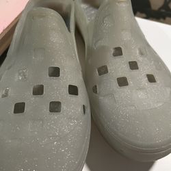 Vans Slip-On Mule TRK Glitter Shoes 'Grey' VN0005V8BGF  Size 12 Brand new yours for $35.00