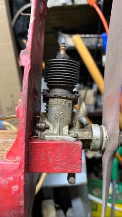 Vintage OK Super 60 Model A/C Engine 14” Wood Prop