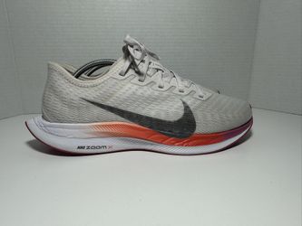 Nike Air Zoom Pegasus Turbo 2 White Smoke Grey Pink Orng Running Shoes