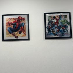 Spider-Man And Marvel Picture Frames For Kids Room