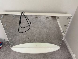 Impressions Vanity Mirror with outlet and dimmer no bulbs