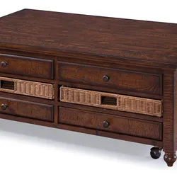 Magnusson Home  Dark Pine -Wood, Lift Top Cocktail Table