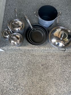 Kirkland pots and pans with lids