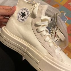 Converse White High Tops 
