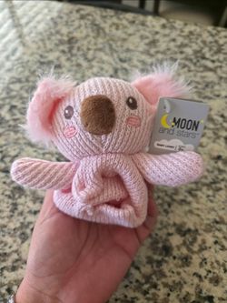 Moon and stars Pink koala Security Blanket