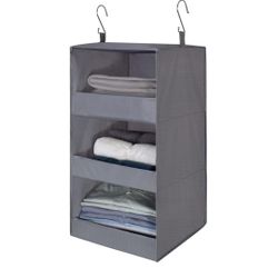 3-Shelf Hanging Closet Organizer and Storage
