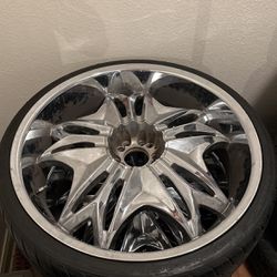 Chrome Rims & Tires 