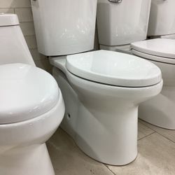 Kohler Irvine 2 Piece Toilet With Seat, Fully Skirted, White, Available For Pick Up