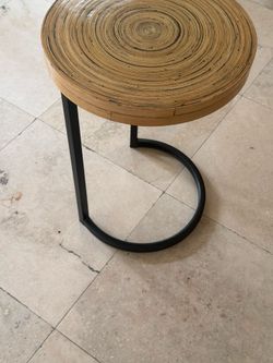 Modern Round Accent Table – $30