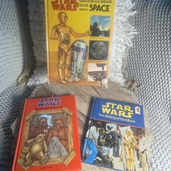 Vtg Star Wars Childrens Book Lot 3 1(contact info removed) Wookiee Space Making of Movie