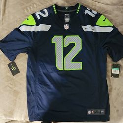 "New" Men's Nike 12s Seattle Seahawks Jersey 