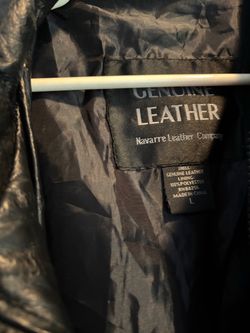 Navarre Leather Company Genuine Leather Jacket – Size L