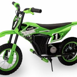 Adventure Force 12V Electric Dirt Bike, Kids Battery Powered Ride On, Ages 5 Years And Up, Green