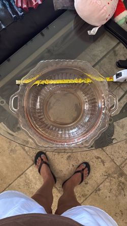 Vintage Anchor, Hocking, Pink Depression Bowl