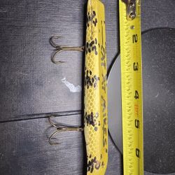 Vintage Wooden Musky Lure 