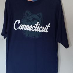 Vintage 90s Connecticut Huskies Yltshirt Medium 