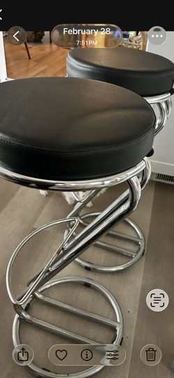 Modern Chrome Barstools