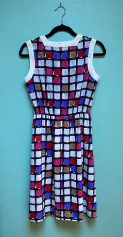 Dress - Vintage Anchor Checkered Print