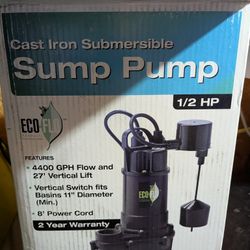 1/2 HP Submersible Sump Pump 