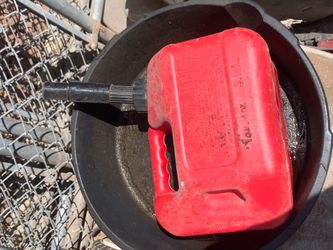 Gas Can Canister Gasoline Red and Black