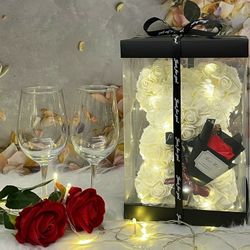 NEW LARGE VALENTINE'S DAY ROSE BEAR 