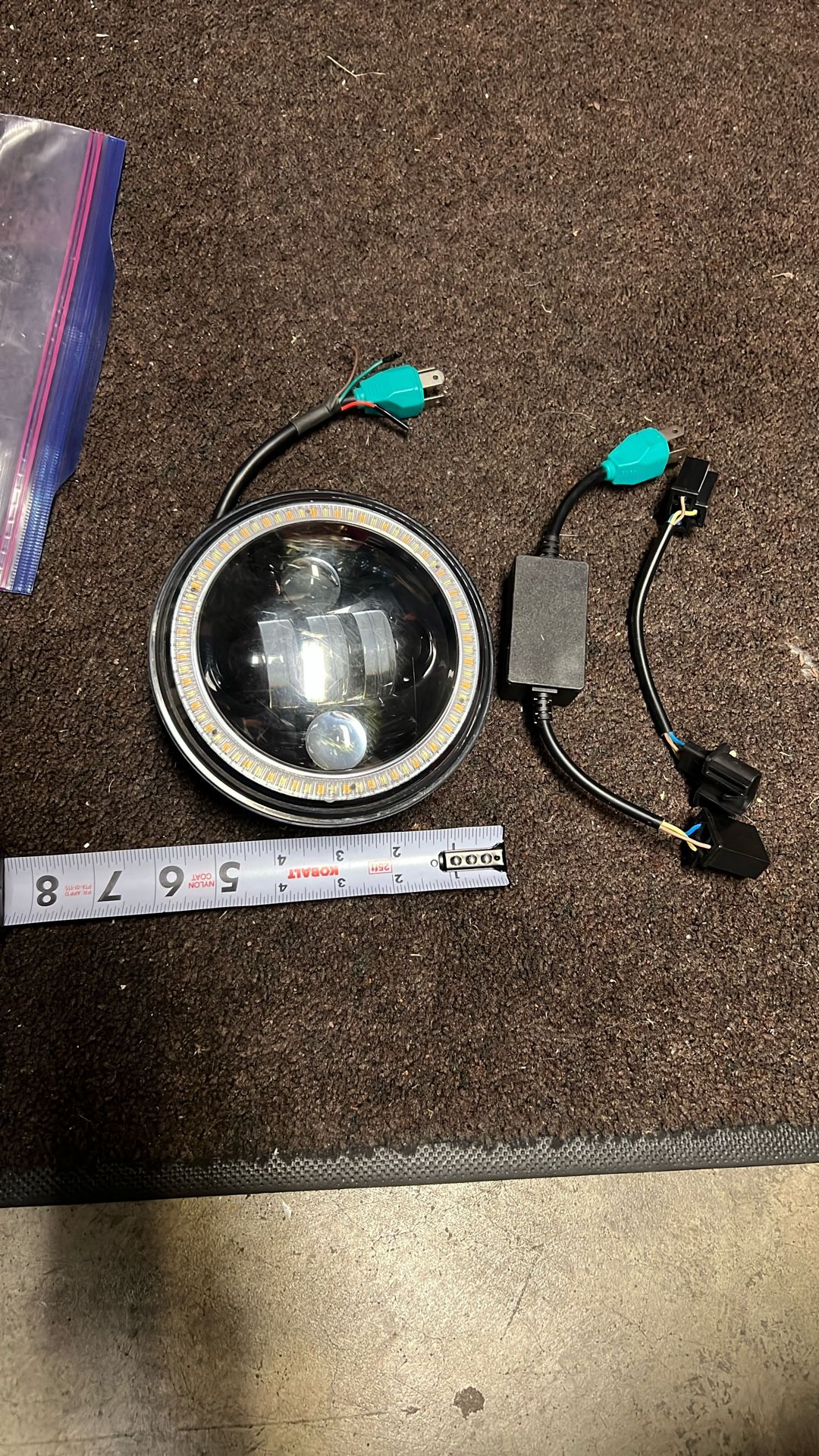 LED Motorcycles Headlights/universal/swing Arm Bag
