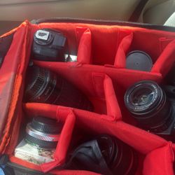 Canon Camera Set With Backpack 