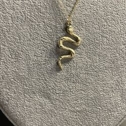 Gold Snake Necklace