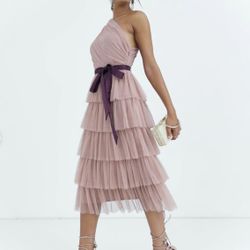 Anaya With Love Off On Shoulder Tiered Occasion Maxi Dress Wedding Etc. Size 4