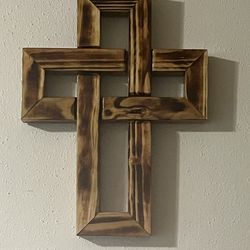 Jesus cross made homemade by hand