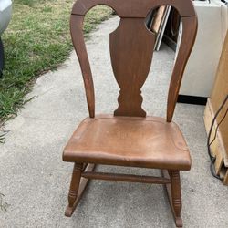 Maple Wide Backed Rocking Chair 