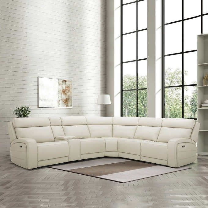Gearhart 6-piece Leather Power Reclining Sectional with Power Headrests
Item 1356669