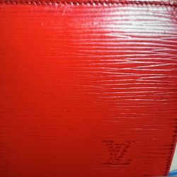 Louis Vuitton Red Epi Leather Wallet