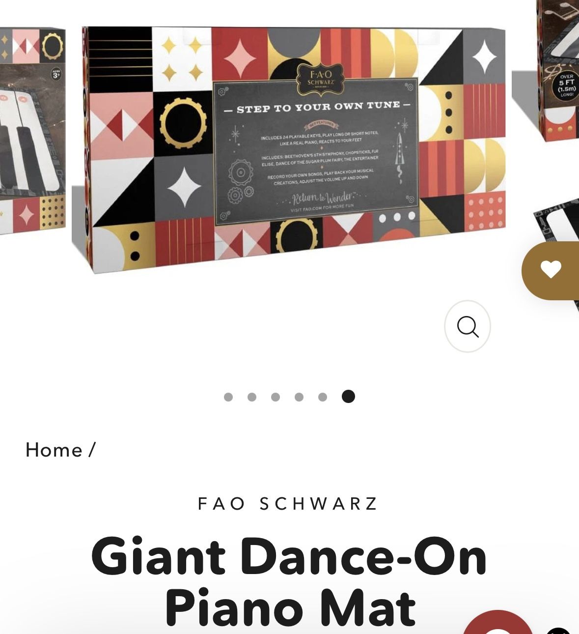 Giant Dance-On Piano Mat