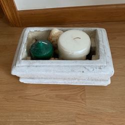 Stone Decorative Candleholder