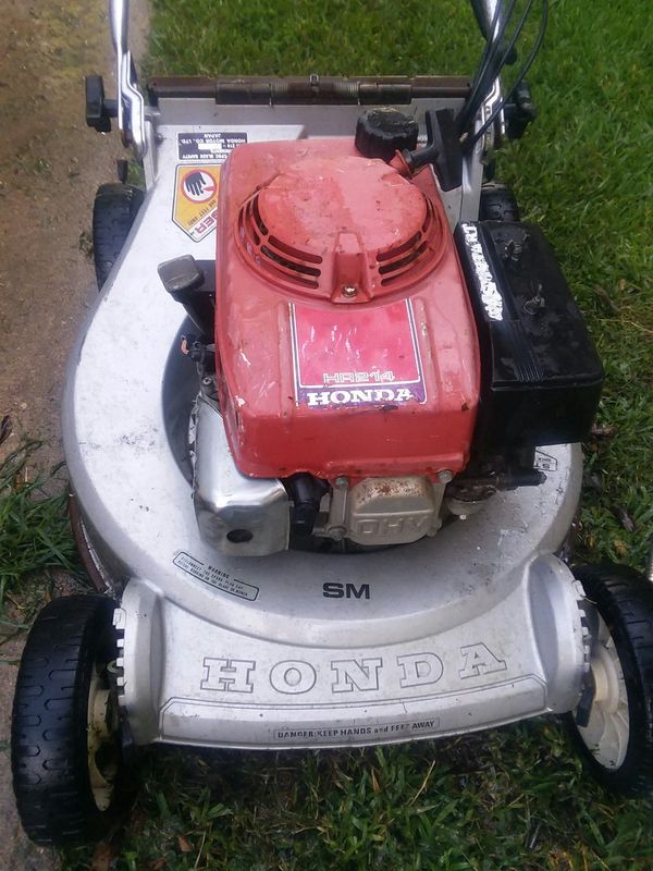 Honda selfpropelled lawn mower only pull rope Works electric key start