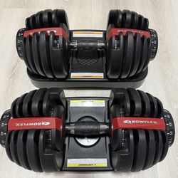 Bowflex Selectable Dumbbells 52.5lbs Each. *Like new*