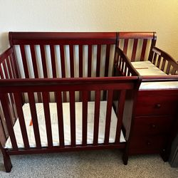 Crib With Changing Table, Breast Pump, Baby Lounger