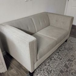 Beige Loveseat In Great Condition 