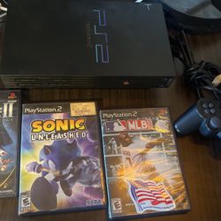 Ps2 Fat W Games And One Control